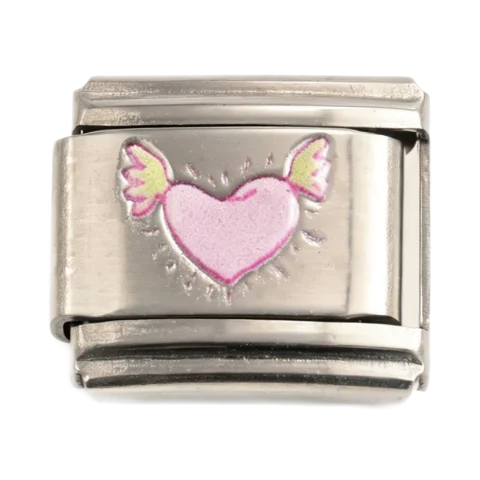 Heart on Wings charm